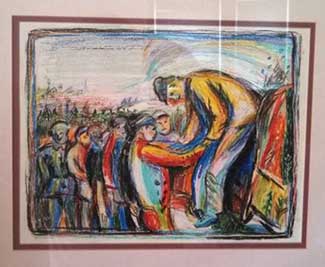 (E-E) Evgenij Kozlov Untitled Wax crayon and crayon on paper, 33 x 25.4 cm, 1981 E-E archival number: E-E-181027